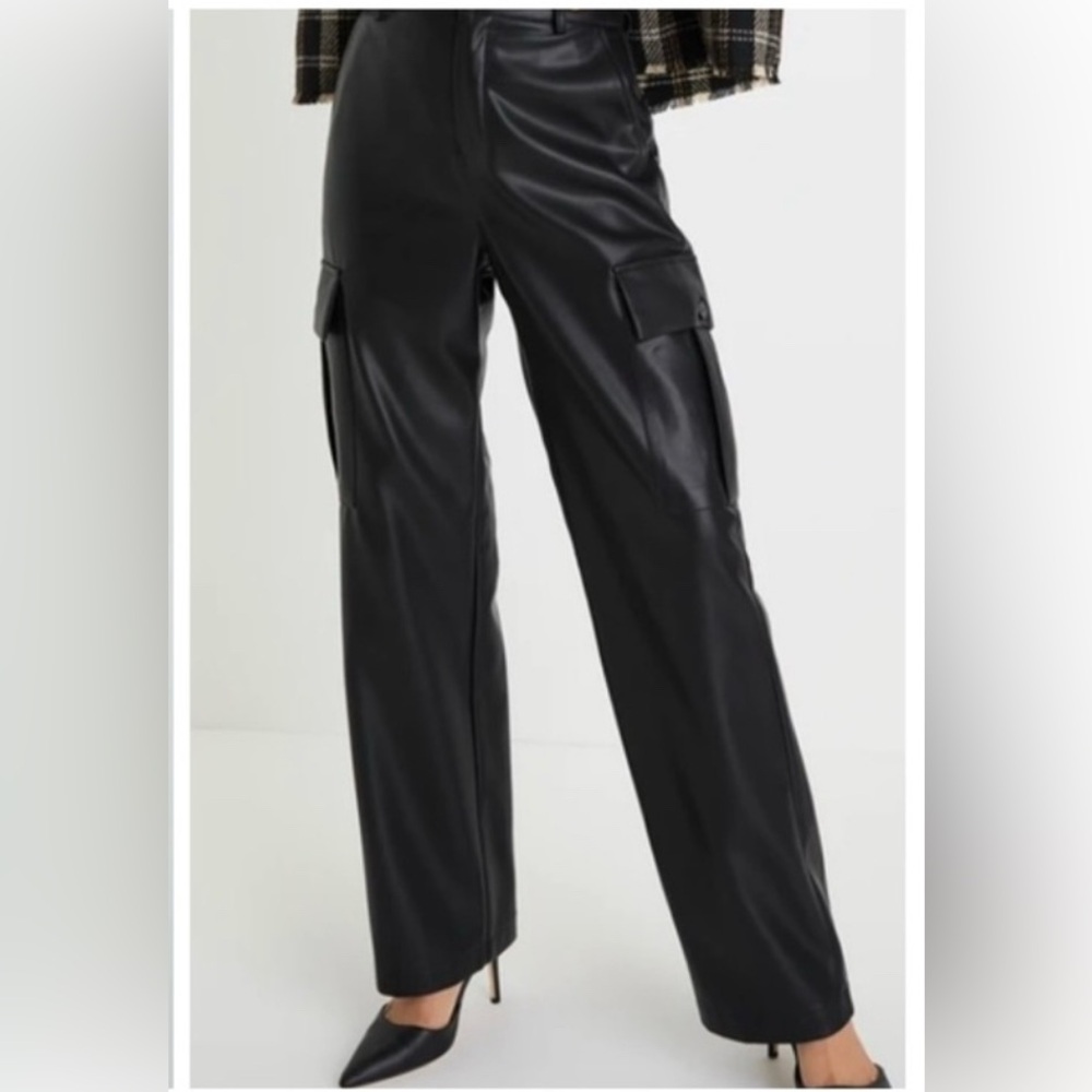 7 For All Mankind Vegan Leather Cargo Pants